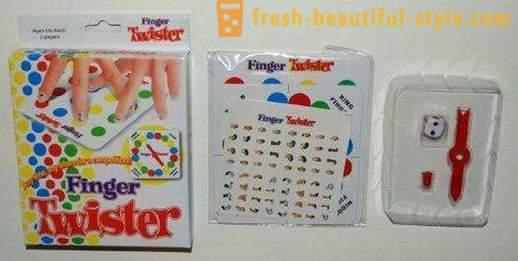 Underholdning for børn og voksne - Finger Twister. spillets regler