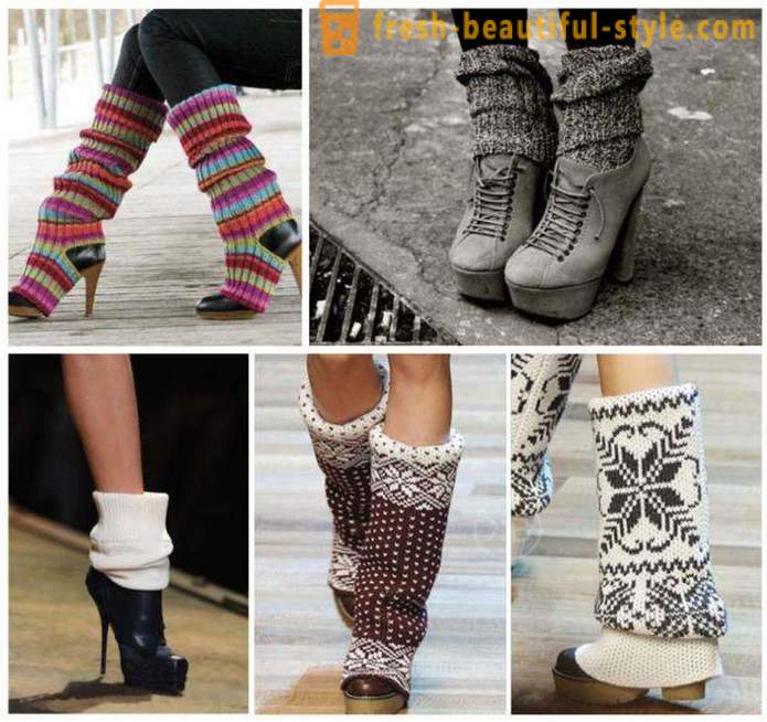 Fra hvad de skal bære leggings vinter? Strikkede sokker hvad de skal bære?