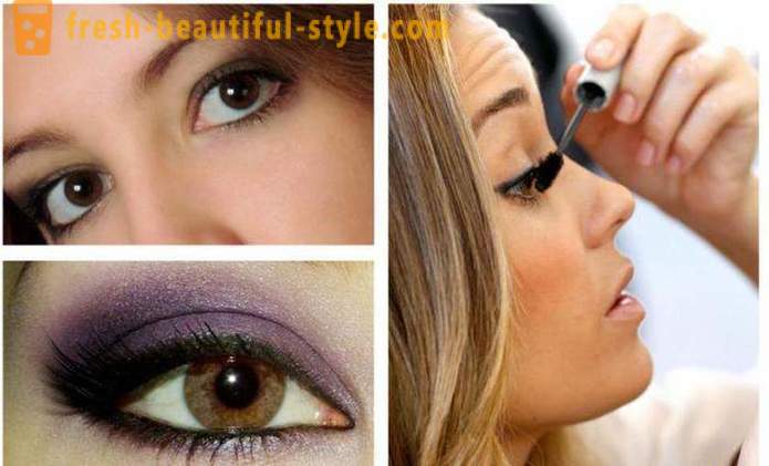 Smuk aften makeup til brune øjne: en trin for trin beskrivelse