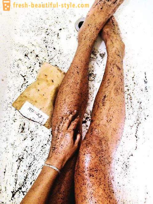 Kaffe krat cellulite. Kaffe Scrub