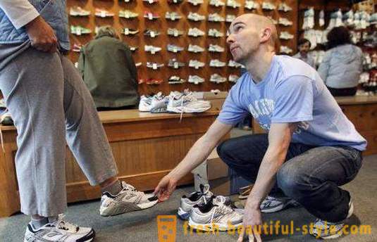Størrelse chart sko til foretrukne mandlige
